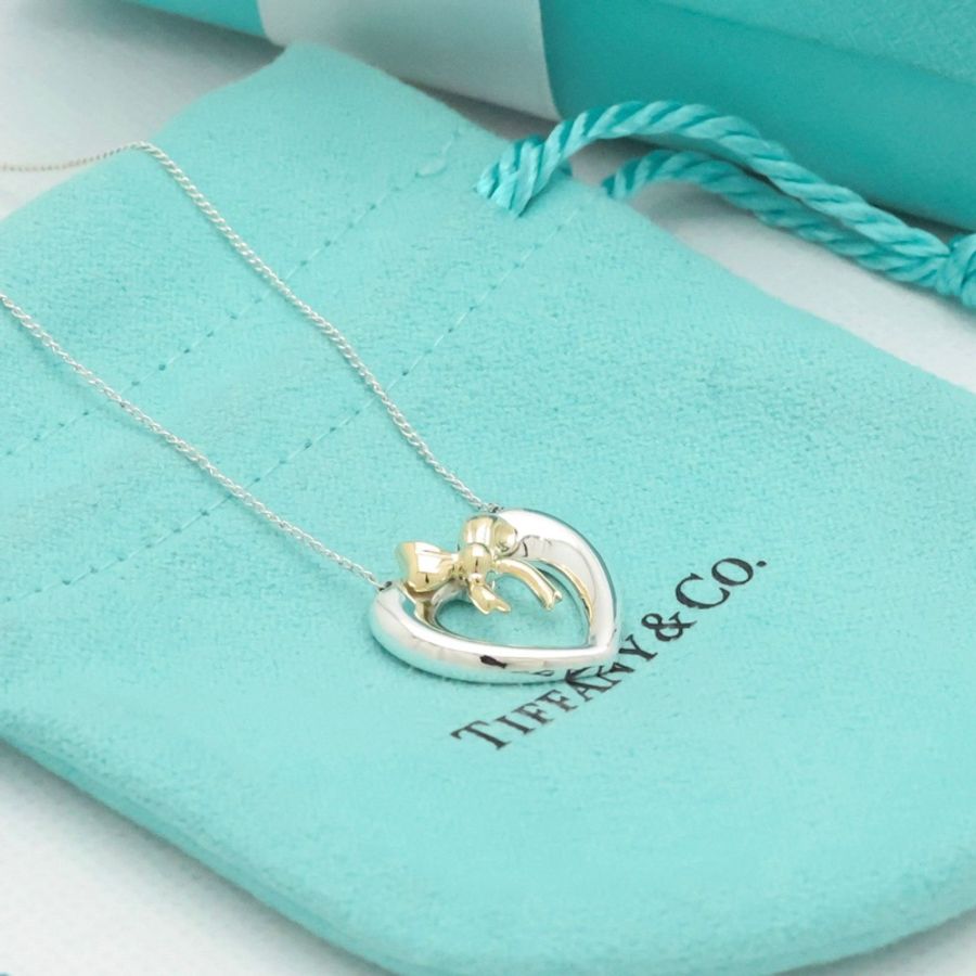 🌷Tiffany&Co. 愛心項鍊 |經典花紋✦fufu style 精品✦ 氣質款|-1