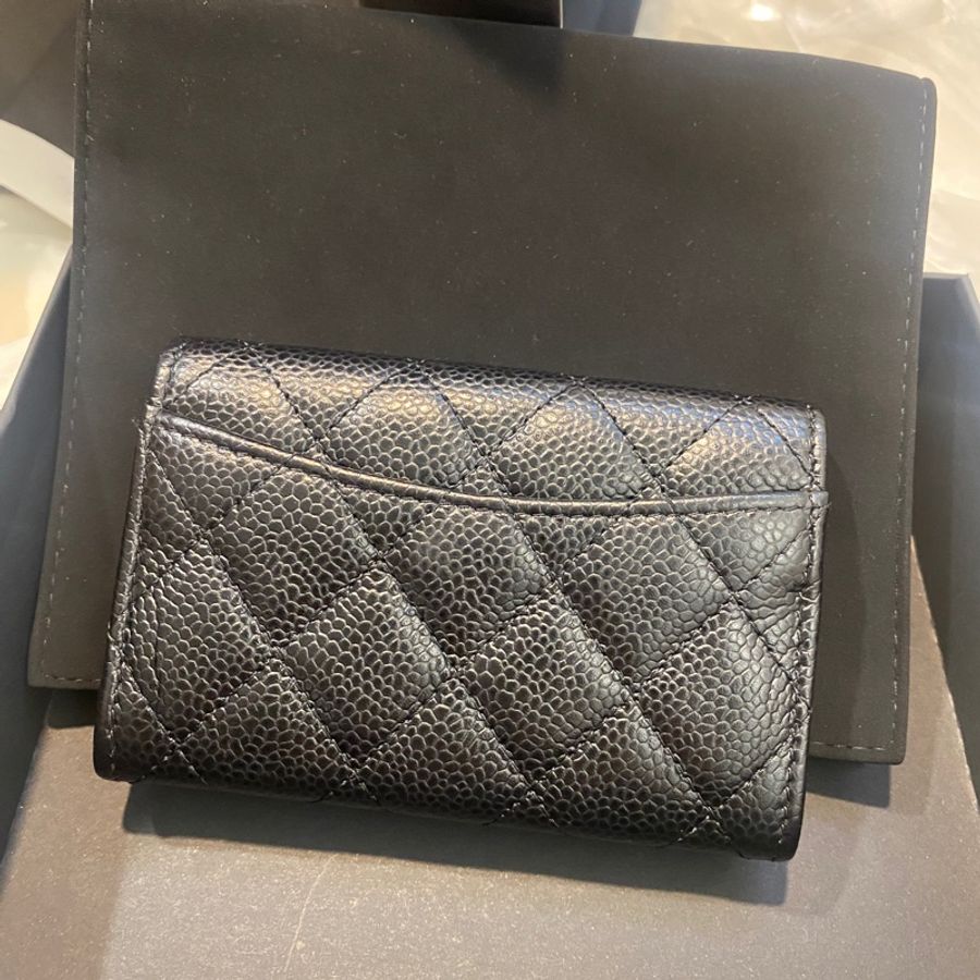 Chanel 香奈兒 黑金經典單層卡夾包｜義大利製｜ 專櫃購入-1