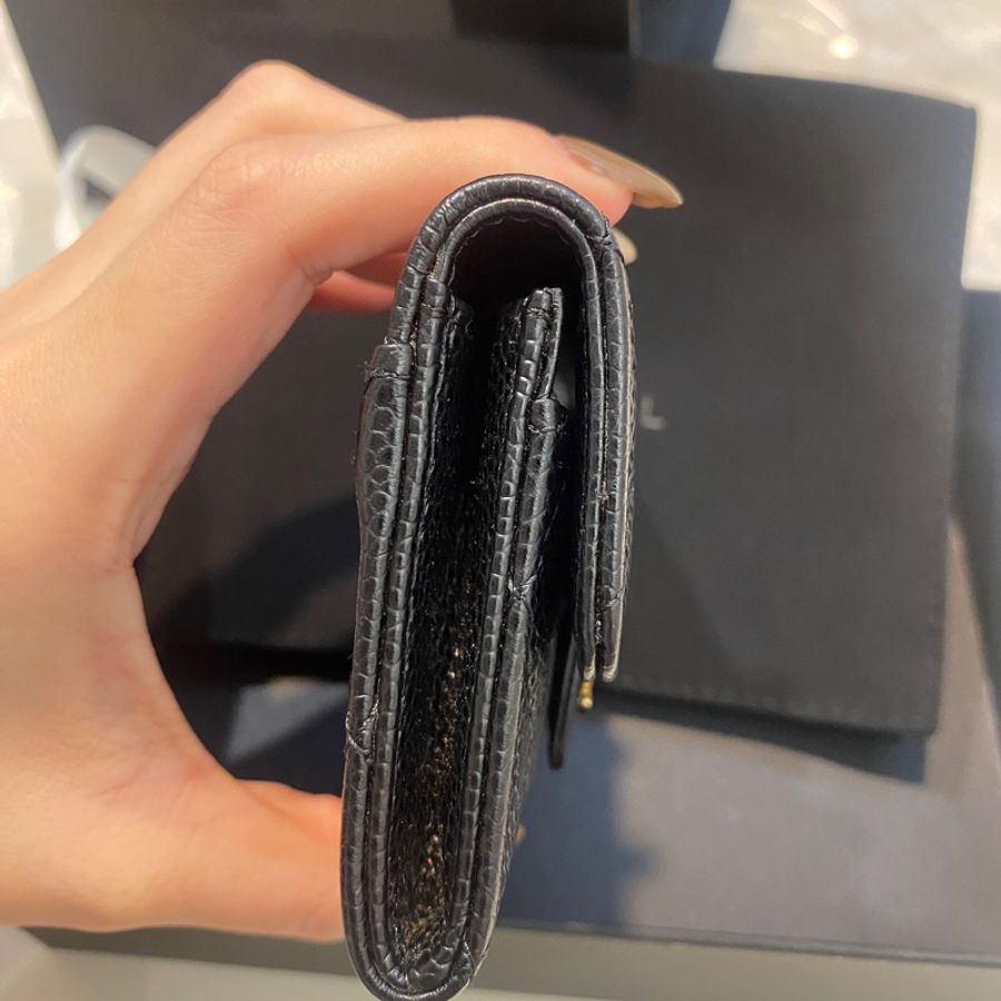 Chanel 香奈兒 黑金經典單層卡夾包｜義大利製｜ 專櫃購入-2
