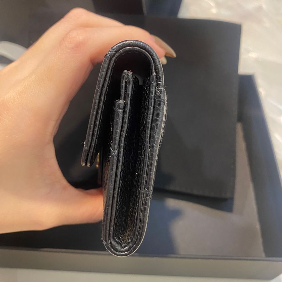 Chanel 香奈兒 黑金經典單層卡夾包｜義大利製｜ 專櫃購入-3