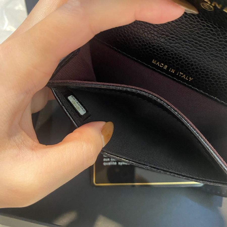 Chanel 香奈兒 黑金經典單層卡夾包｜義大利製｜ 專櫃購入-12