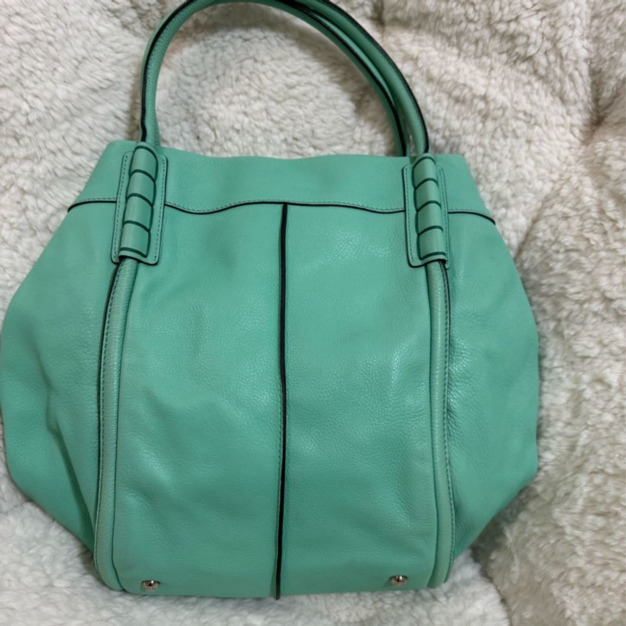 二手Tod’s蒂芬尼綠 手提肩背包-7