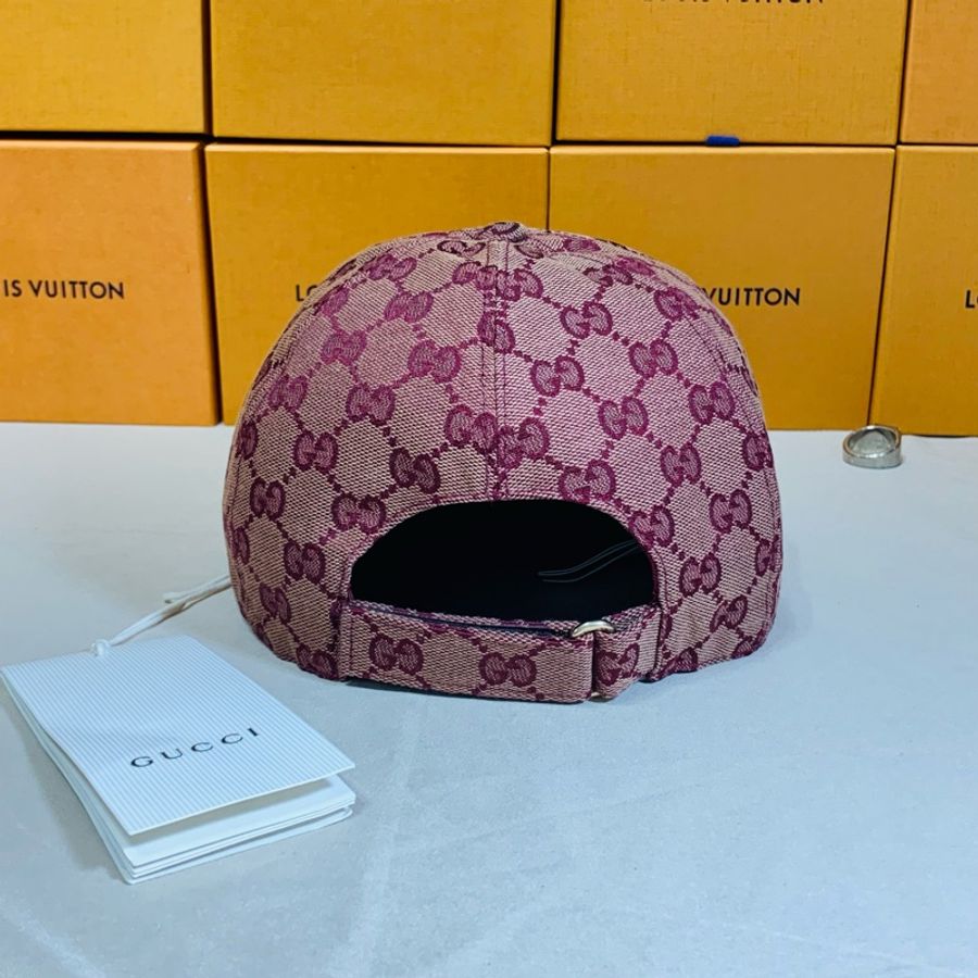 ‼️全台最甜 ✨閒置未使用 Gucci 古馳滿版老花皮牌棒球帽 老帽-3