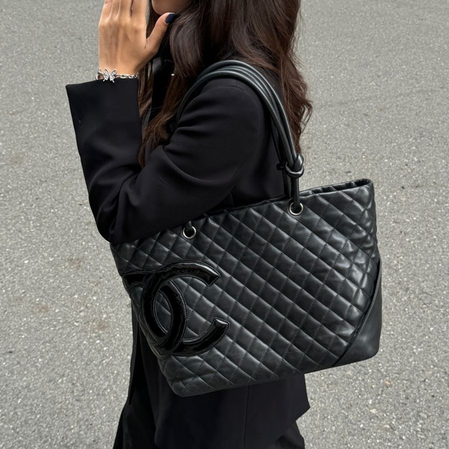 (軟糯糯🤤) Chanel “so black” 康朋 托特包 專櫃23萬!-4