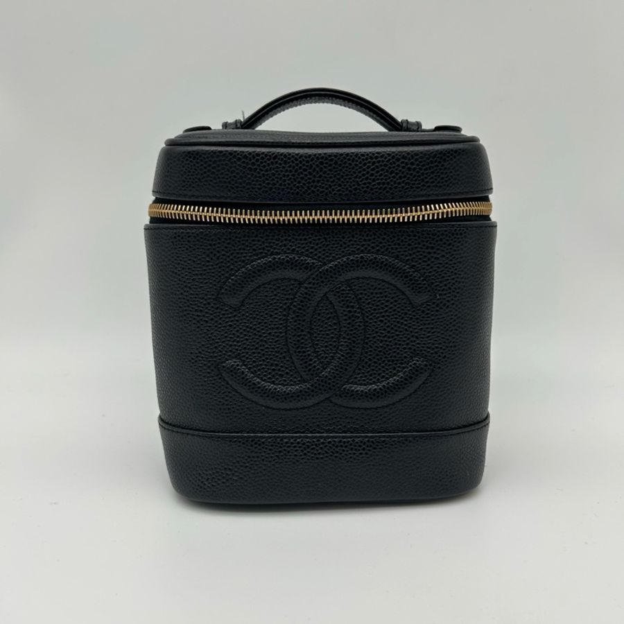 「JL精品代購」 9新 Chanel化妝盒 手提包-1