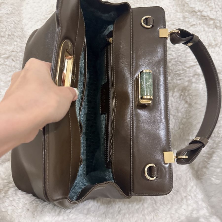 未使用Bulgari 寶格麗 手提肩背包(附購證)-4