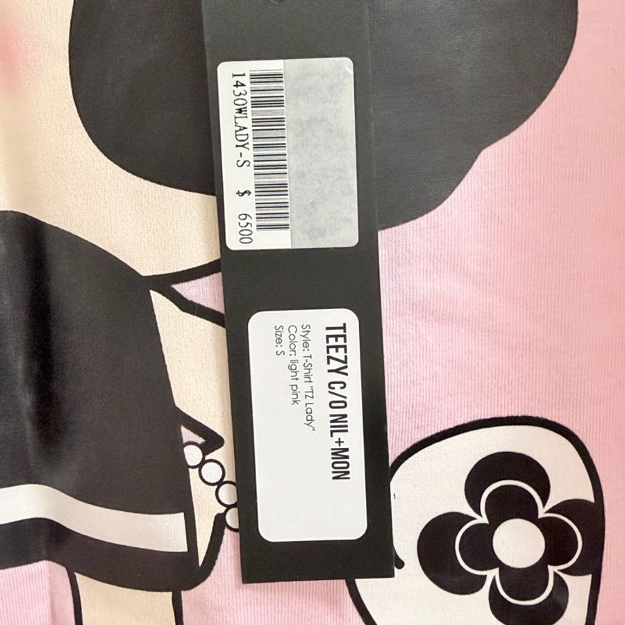 8)全新Teezy C/O Nil+Mon德國品牌粉色有機棉上衣 S-L可穿-1