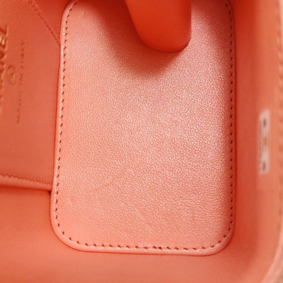 Chanel Vanity Case羊皮純色菱格雙C標識斜挎包單肩包-8