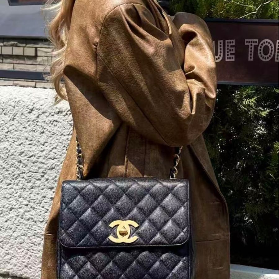 新到:CHANEL/香奈兒 黑金 貝嫂25 大方胖 鏈條單肩包,尺寸約:25*9*20#Chanel#chanel貝嫂香港註冊公司|正版正-2