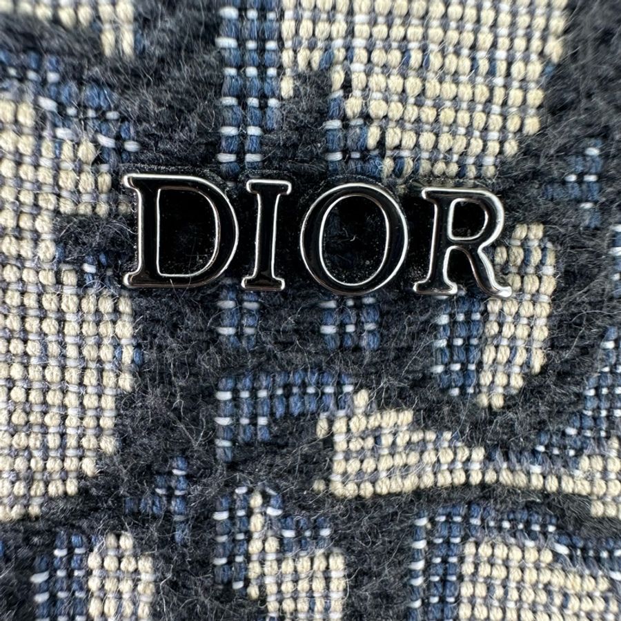 DIOR Oblique 米黑色緹花相機包 斜肩包-6