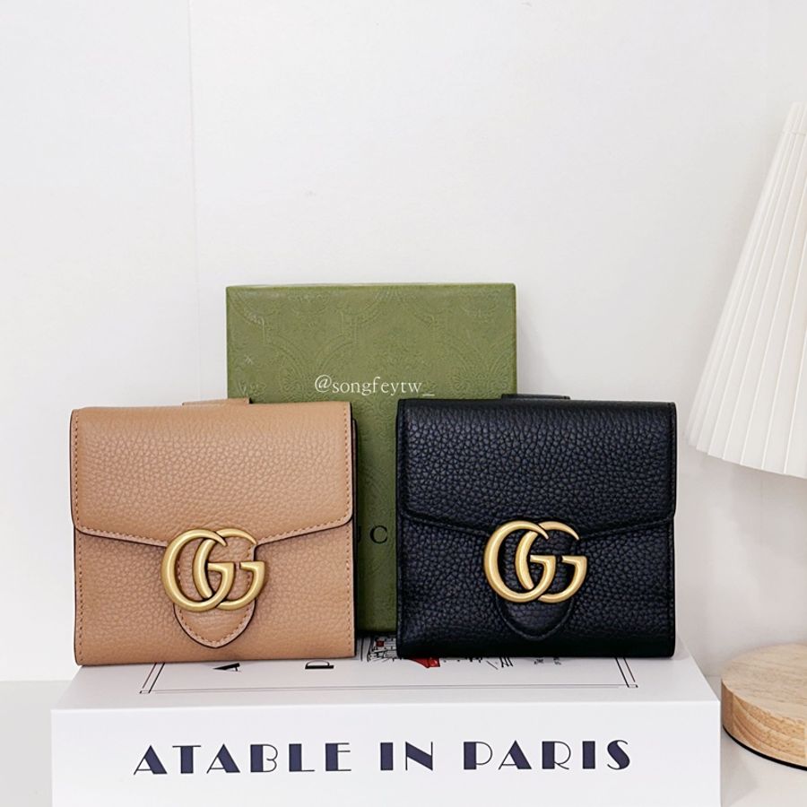 Gucci 雙G Logo 信封 兩折短夾-4