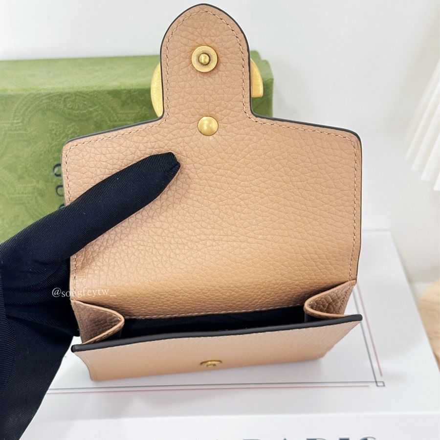 Gucci 雙G Logo 信封 兩折短夾-3