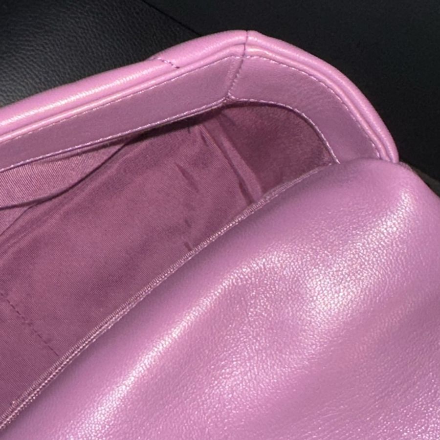 全新全配🈶️購證❤️ chanel #香芋紫 #薰衣草紫 #19bag #小號-14