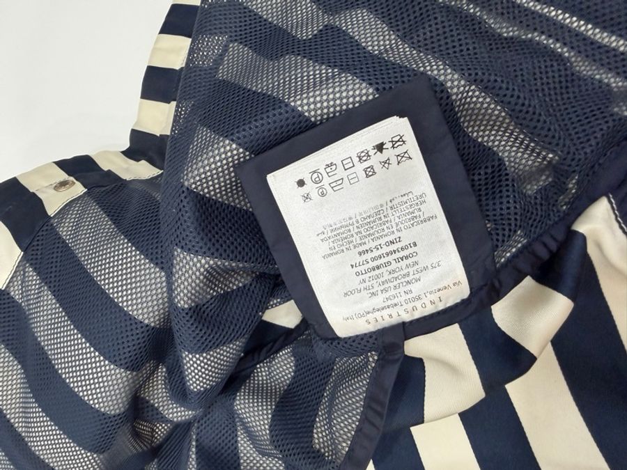 MONCLER ORAIL 藍白 條紋 連帽 夾克 外套 短風衣-20