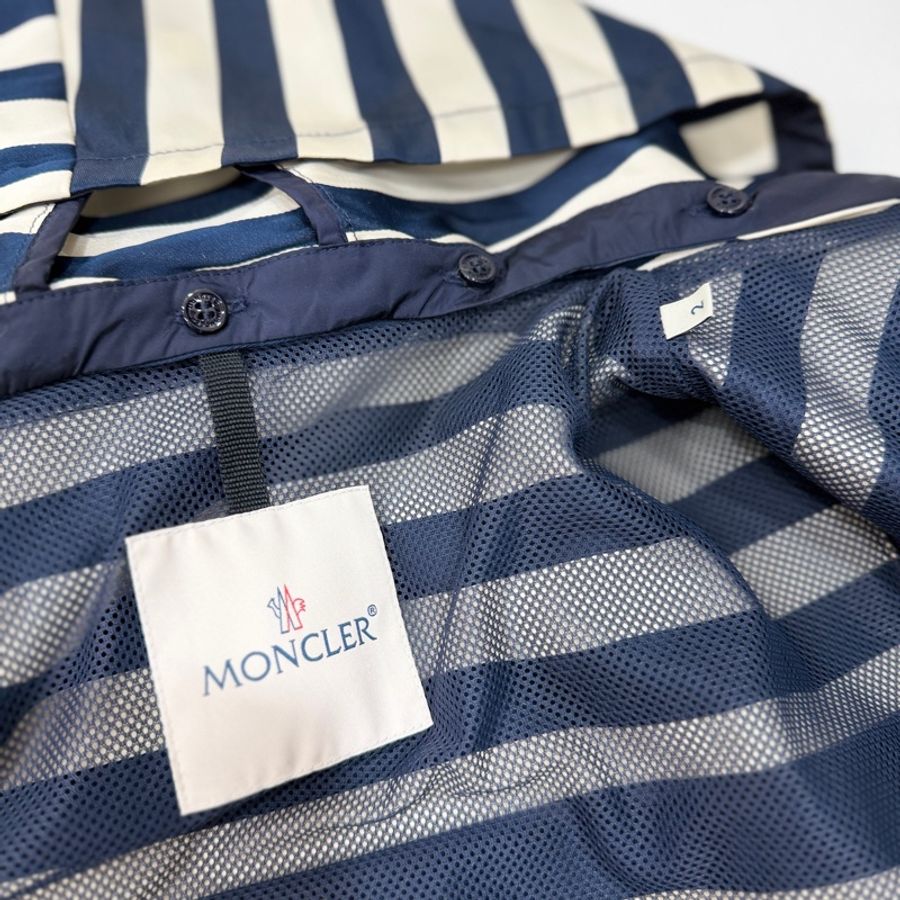 MONCLER ORAIL 藍白 條紋 連帽 夾克 外套 短風衣-26