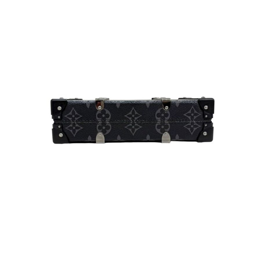 Louis Vuitton -黑灰色銀釦 Neo Wallet Trunk 硬殼斜背包-6
