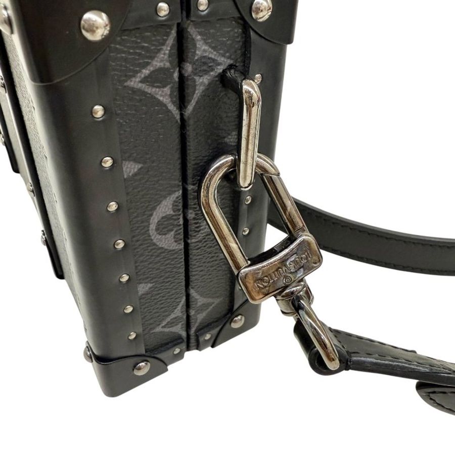 Louis Vuitton -黑灰色銀釦 Neo Wallet Trunk 硬殼斜背包-16