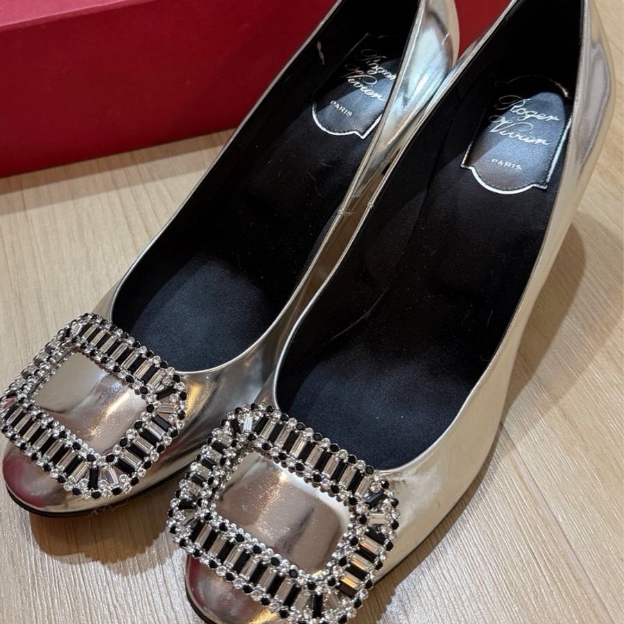 Roger Vivier Belle De Nuit Strass stripe EU39-0