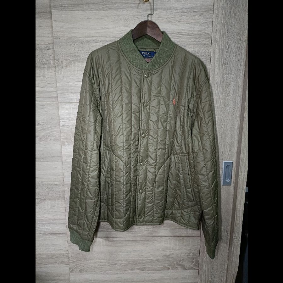 Polo Ralph Lauren RL 軍綠 絎縫外套 男XL-0