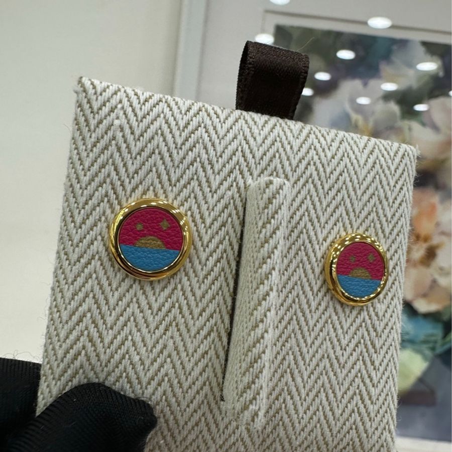 Hermes 愛馬仕圓餅耳環 全新-2