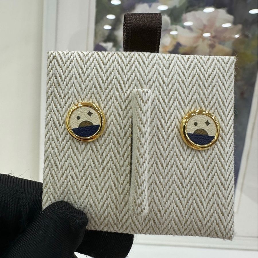 Hermes 愛馬仕圓餅耳環 全新-3
