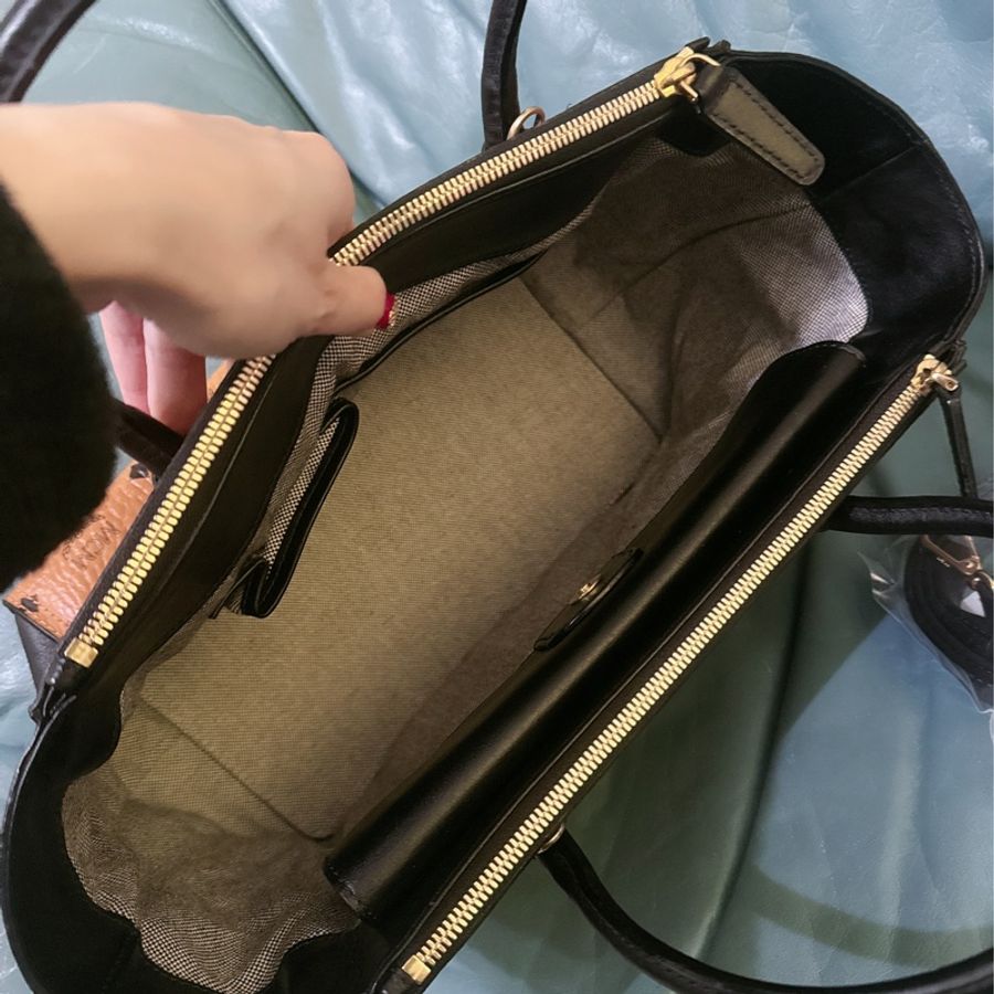 二手MCM 真皮手提肩背斜背包(贈送MCM皮夾)-28