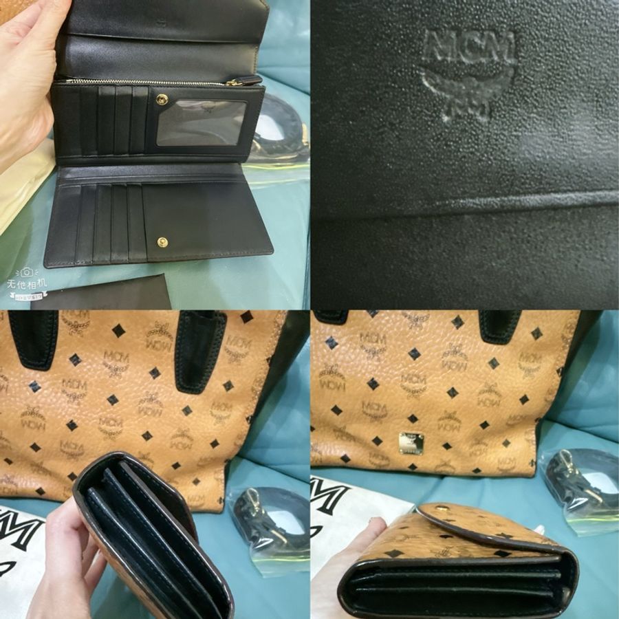 二手MCM 真皮手提肩背斜背包(贈送MCM皮夾)-34