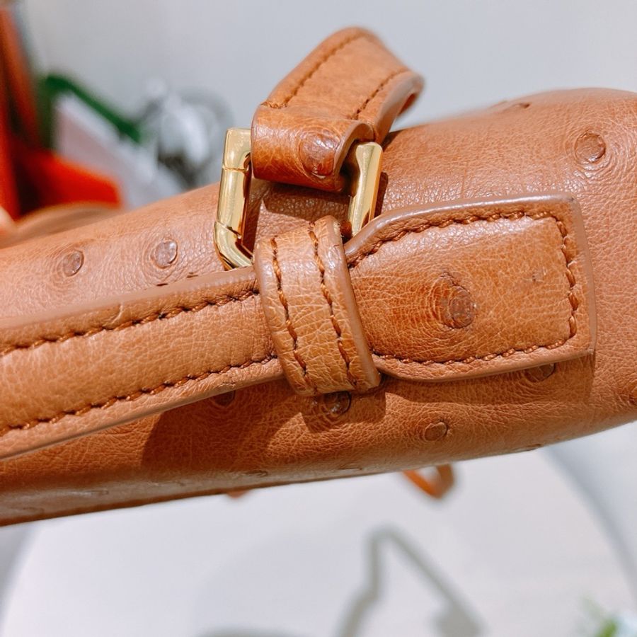 TK1861 LORO PIANA 諾悠翩雅經典鴕鳥皮手拿兩用包包OSTRICH L19 EXTRA POCKET POUCH-54