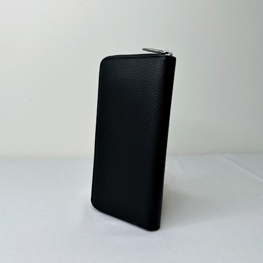 DIOR 全皮革直式拉鍊長夾-4
