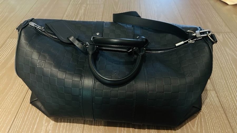 Louis Vuitton 純皮旅行袋-黑色 45-3