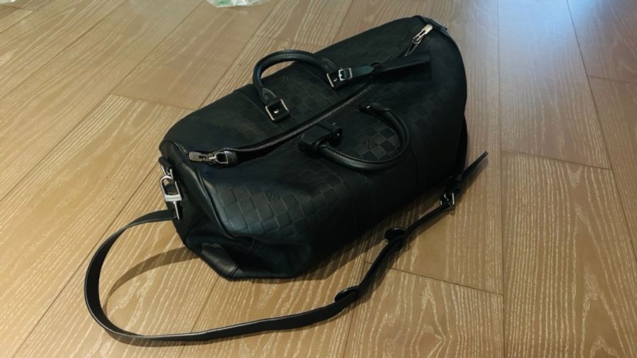 Louis Vuitton 純皮旅行袋-黑色 45-6