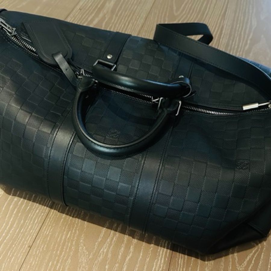 Louis Vuitton 純皮旅行袋-黑色 45-7