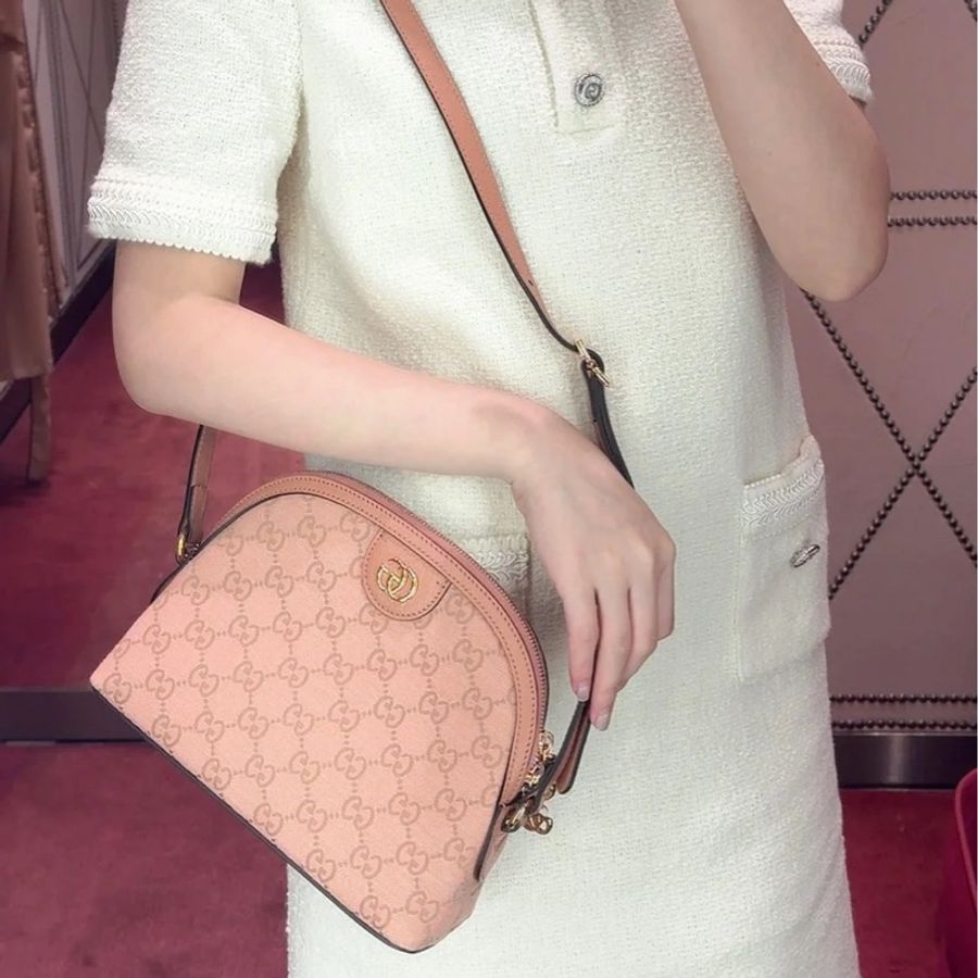 🈶台灣購證 #配件齊全 #最新款 Gucci櫻花粉貝殼包 #全網最低蛀牙價-1