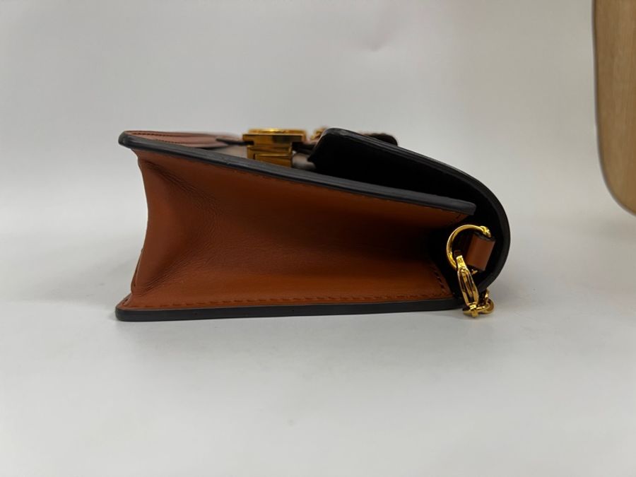 LV 雙色原花Dauphine金釦WOC斜背鏈包M68746-3