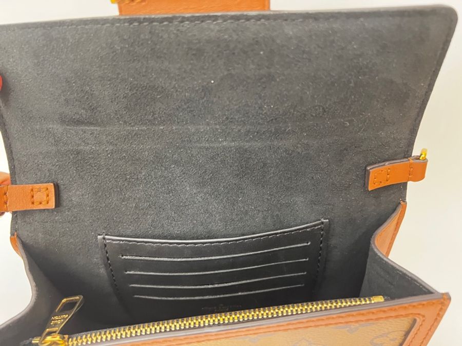 LV 雙色原花Dauphine金釦WOC斜背鏈包M68746-10