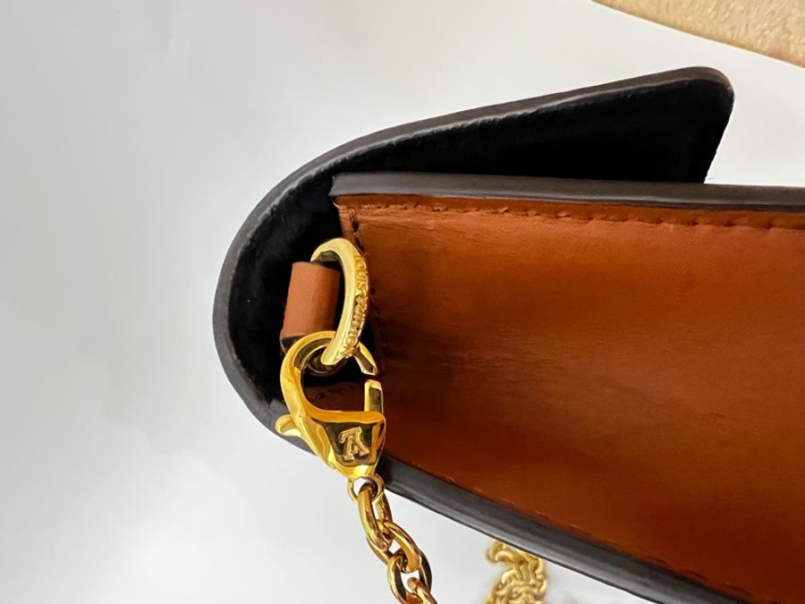 LV 雙色原花Dauphine金釦WOC斜背鏈包M68746-13