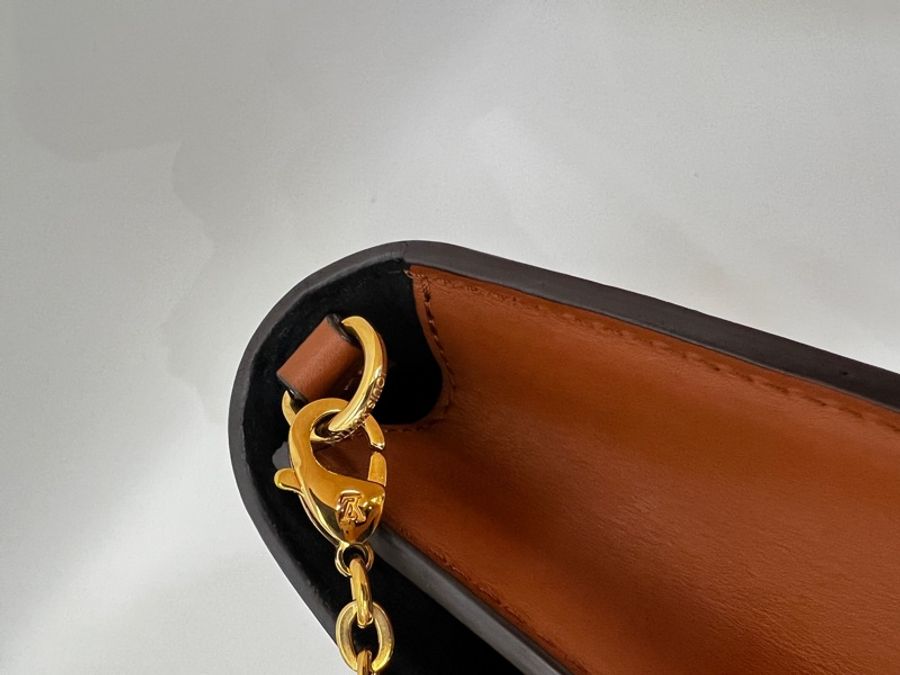 LV 雙色原花Dauphine金釦WOC斜背鏈包M68746-14
