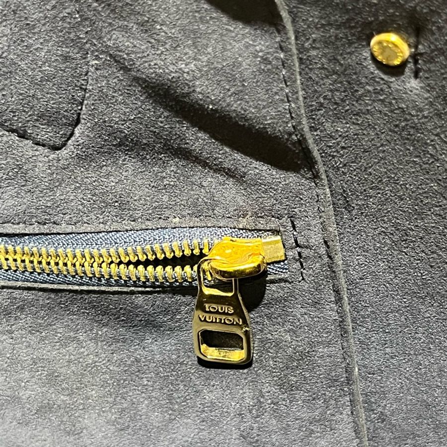 Louis Vuitton NEVERFULL質感素色牛皮托特包-黑-5