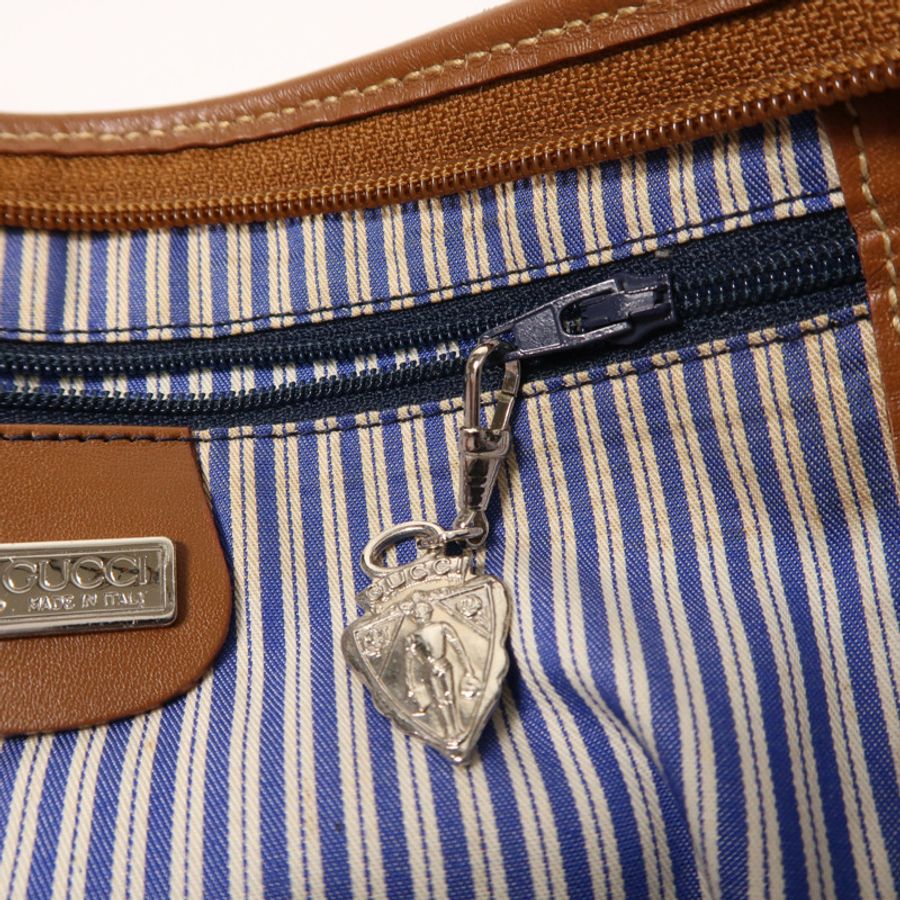 GUCCI 【激減優惠】帆布Vintage Shoulder Bag銀扣肩背袋-13