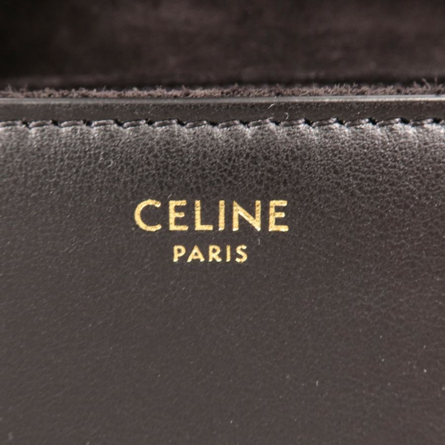 CELINE 【激減優惠】牛皮皮革Teen Soft金扣肩背袋-5