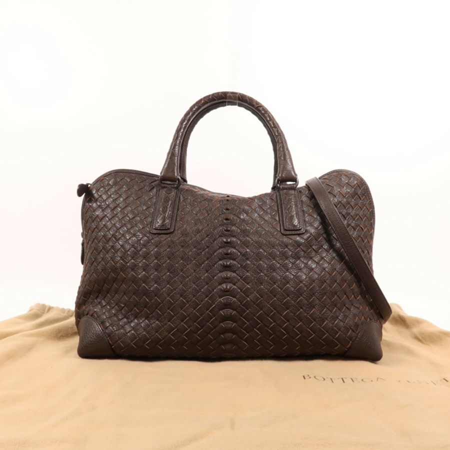 BOTTEGA VENETA 牛皮皮革2 Way Shoulder手挽肩背兩用袋-8