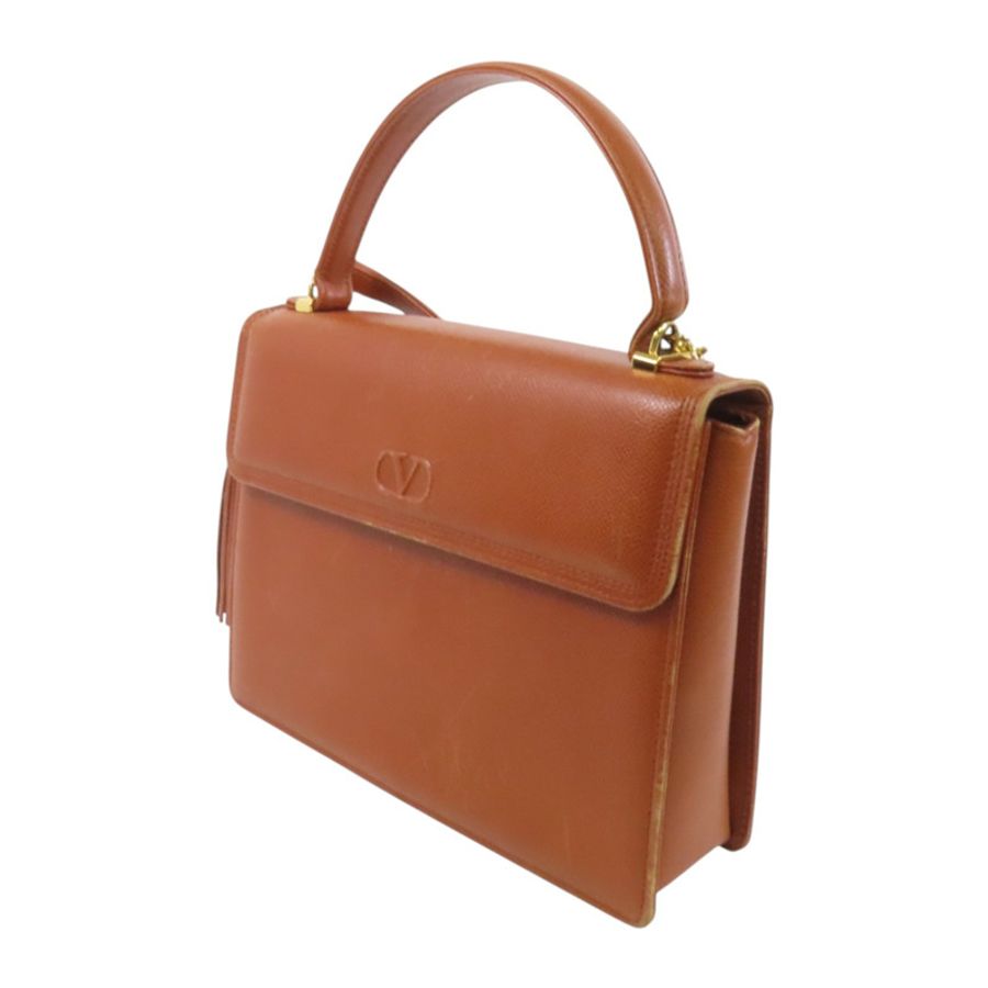 Valentino 【激減優惠】牛皮皮革2Way Shoulder Bag金扣手挽肩背兩用袋-2