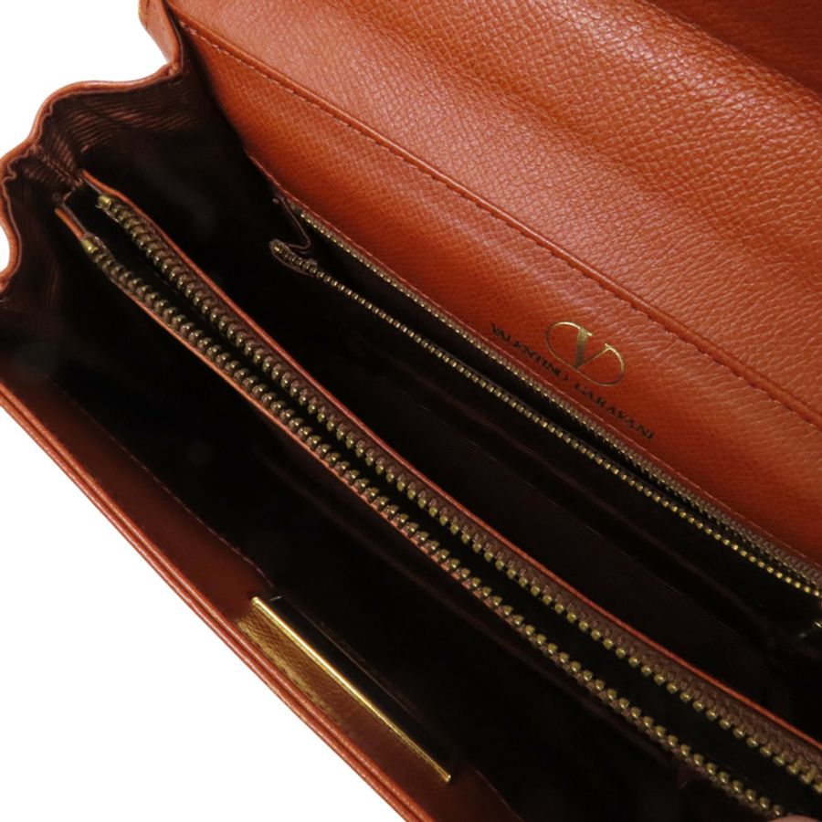 Valentino 【激減優惠】牛皮皮革2Way Shoulder Bag金扣手挽肩背兩用袋-4