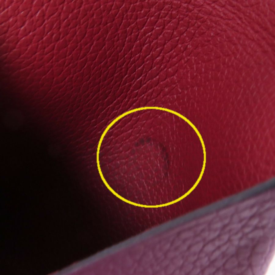 HERMES Chevre皮革Bastia Coin Purse銀扣零錢包-14