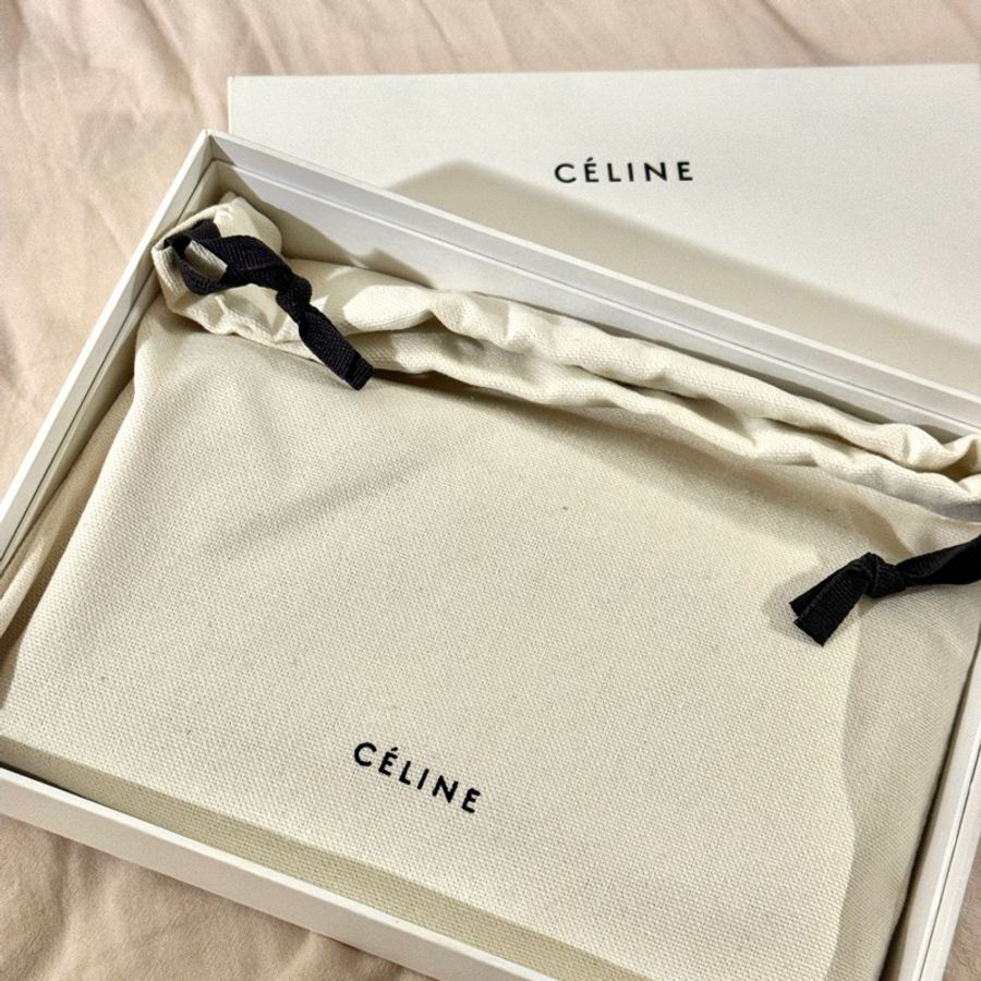 old celine 長夾 長銀包 暖黃色 全新-8