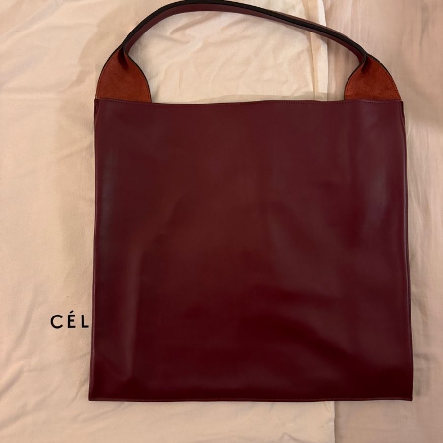 old celine 滑牛皮單肩包 全新-6