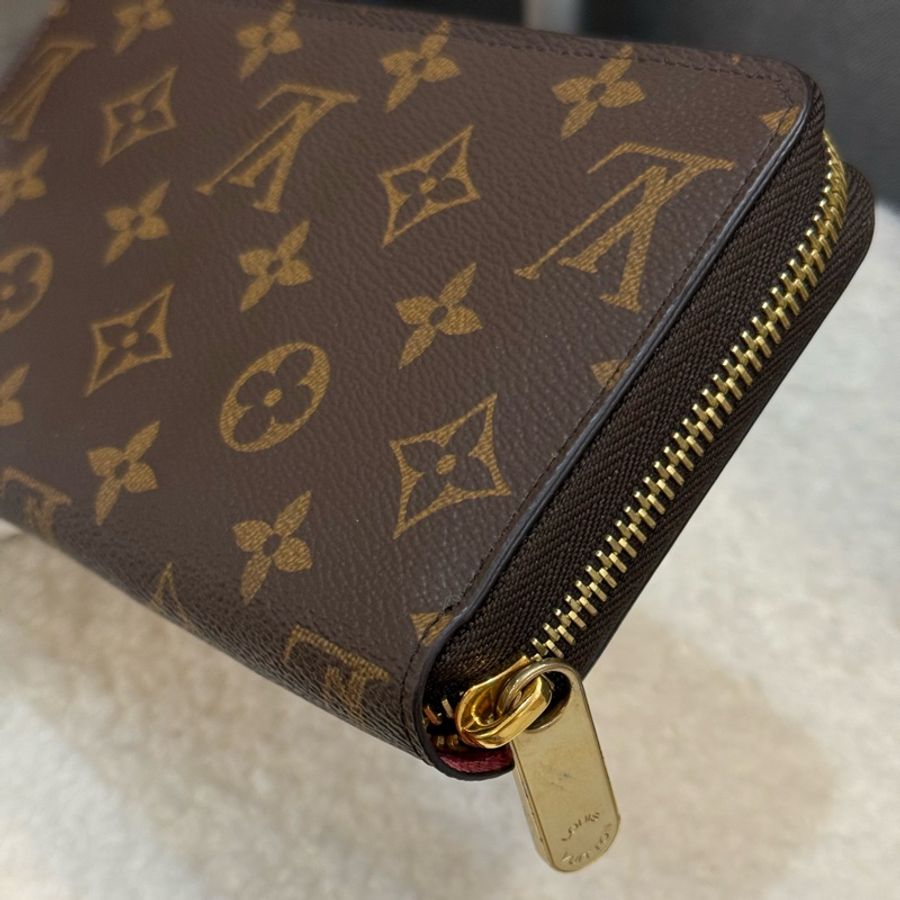 (情人節限量款 💗)Lv愛情鳥老花拉鍊長夾-7