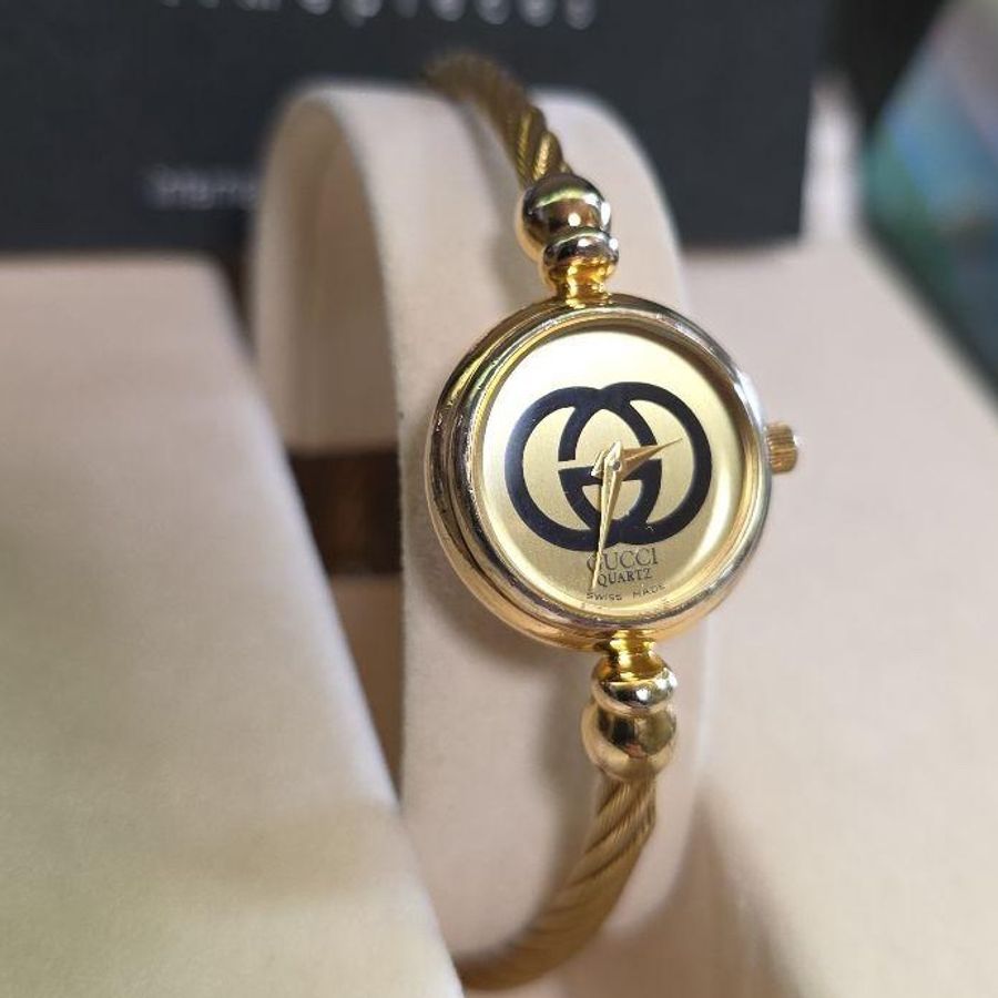 🌷Gucci 麻花手環手錶 |經典花紋✦fufu style 精品✦ 氣質款|-1