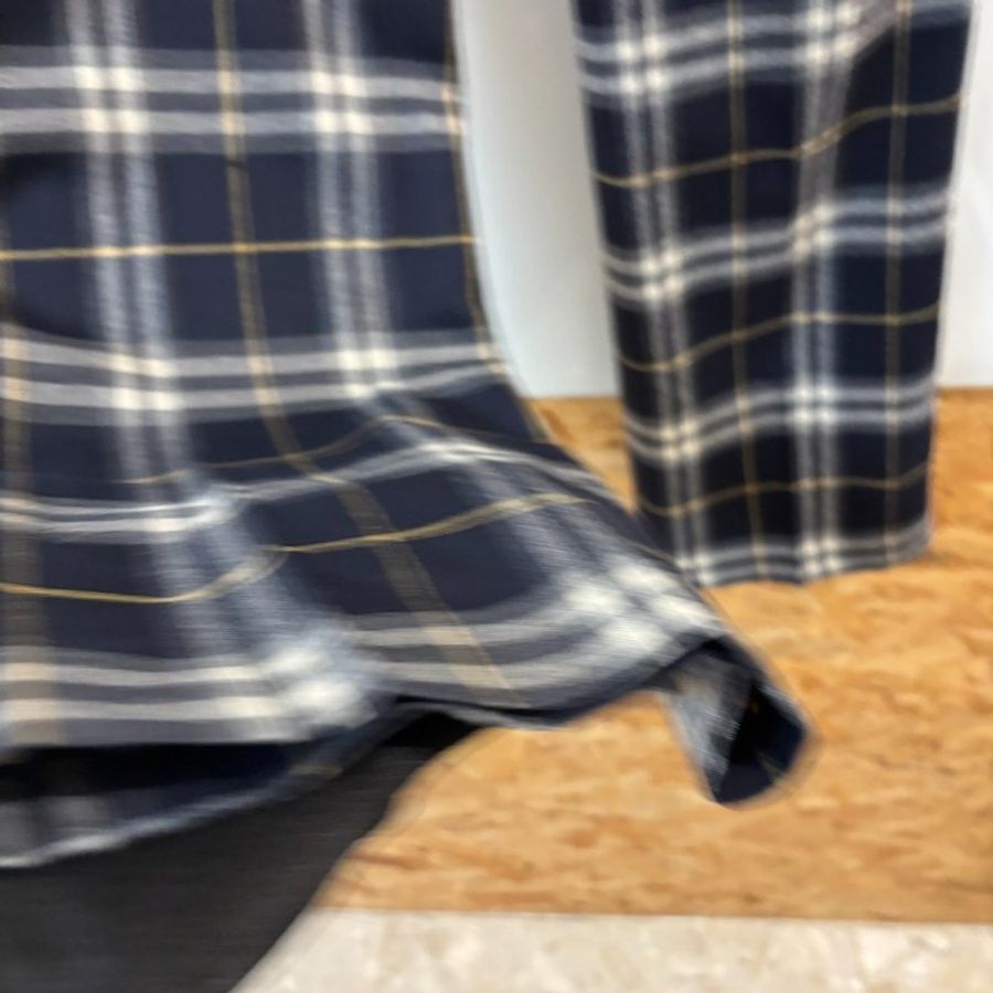 【美收精品】BURBERRY 藍白黃色格紋長褲 4-193【隔月月中將轉賣至日本 上架期限30天】-5