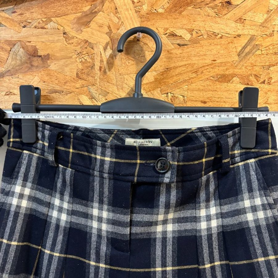 【美收精品】BURBERRY 藍白黃色格紋長褲 4-193【隔月月中將轉賣至日本 上架期限30天】-10